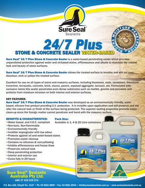 Sure Seal 24/7 Plus Stone & Concrete Sealer 4ltr