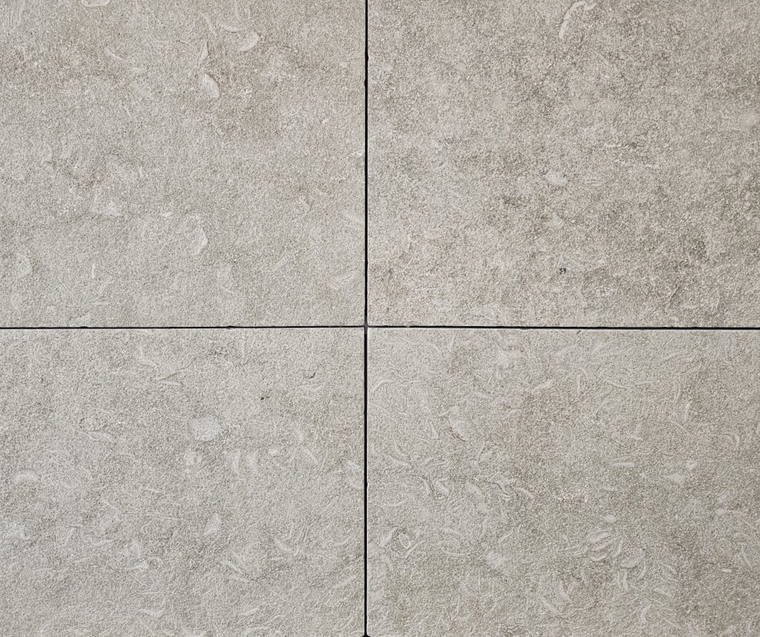 Close-up of Seagrass Limestone Pavers surface colour and texture — Natural Stone Paving