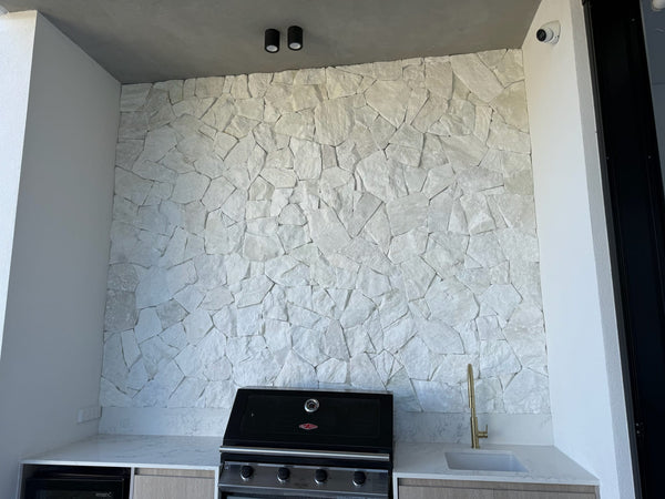 Mirella White Stone Cladding