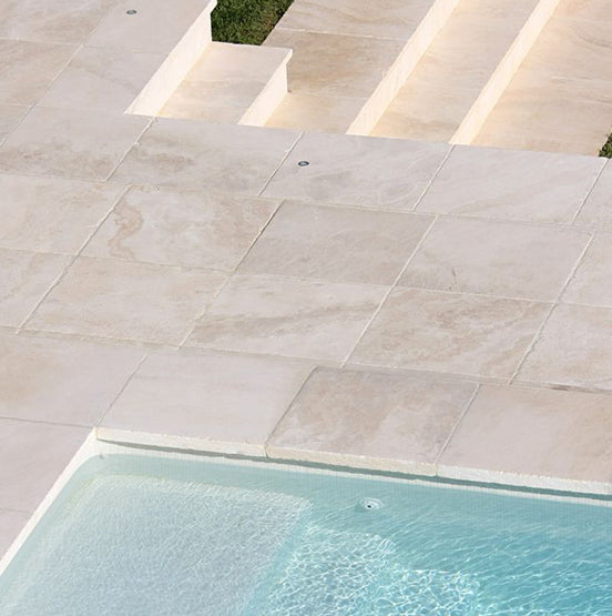Luxor Cream Limestone Pavers