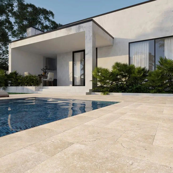 Luxor Cream Limestone Pavers